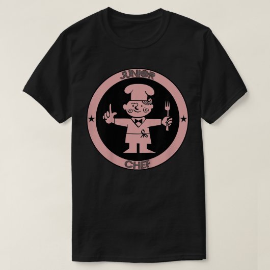 キッズジュニアシェフ料理ボーイズガールズユースチャイルドC Tシャツ (デザイン正面)