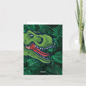 キッズジュラシック恐竜カスタマイズ可能誕生日 カード (裏面)