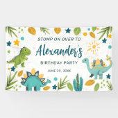 キッズジュラシック誕生日パーティー恐竜 横断幕 (横)