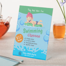 キッズスイミングクラスペデスタルサイン