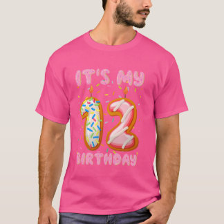 キッズスウィートドーナツ私の12誕生日ターニング12 Tシャツ