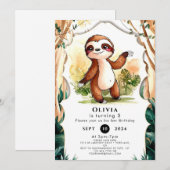 キッズスカラフルロッス誕生日 招待状 (正面/裏面)