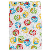 キッズスカルパーティー海賊中抱き枕 ミディアムペーパーバッグ (裏面)