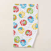 キッズスカルパーティー海賊風呂タオル一式 バスタオルセット (ハンドタオル)