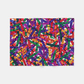 キッズスキャストクレヨンルームデコールブランケット フリースブランケット (正面(横))