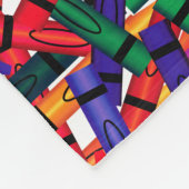 キッズスキャストクレヨンルームデコールブランケット フリースブランケット (角)