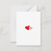 キッズスクーおもしろいルヴァレンティネス(スロースハート) ノートカード (裏面)