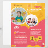 キッズスクールアドミッションチラシ (正面/裏面)
