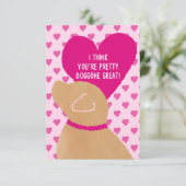 キッズスクールバレンタインデーカードドッゴ素晴らしン サンキューカード (スタンド正面)