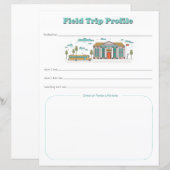 キッズスクールフィールドトリッププロファイルダウンロードプリント (正面/裏面)