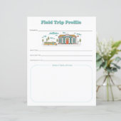 キッズスクールフィールドトリッププロファイルダウンロードプリント (スタンド正面)