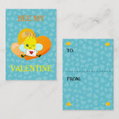 キッズスクールヴァレンティーンズカード ノートカード (正面/裏面)