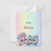 キッズスクールヴァレンティーンズカード ノートカード (裏面)