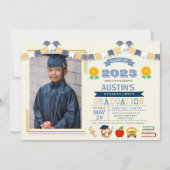 キッズスクール卒業写真 招待状 (正面)