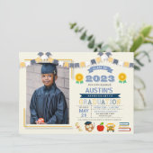 キッズスクール卒業写真 招待状 (スタンド正面)