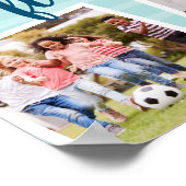 キッズスクール年記念アクアフォトコラージュプリント ポスター (角)