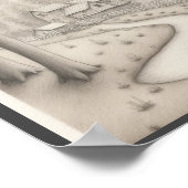 キッズスケッチウォールアートホームデコーポスター ポスター (角)