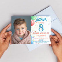 キッズスケッチバルーンとレインボーバースデーパーティー