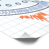 キッズスケッチ,宇宙,エイリアン，宇宙，かわいい，キッド，カワイ， ポスター (コーナー)