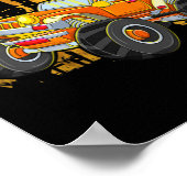 キッズスケルトン乗馬モンスタートラックハロウィンコスト ポスター (角)