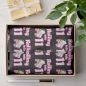 キッズスケートパーティー- 11誕生日 – ローラースケートで滑る 薄葉紙 (ギフト)