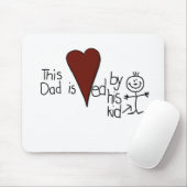キッズスティックフィギュアハートパパ マウスパッド (マウス)