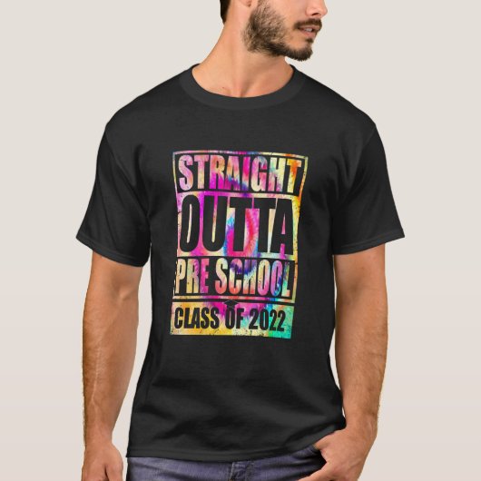 キッズストレートアウトタプリスクール卒業 Tシャツ (正面)