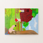 キッズストーリーパズル- 3匹の小さな豚ジグソー ジグソーパズル (横)