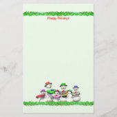 キッズスノーピープルクリスマス 便箋 (正面)