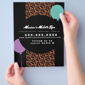 キッズスパバスパーティーレンタルアニマルプリント事業 チラシ (手)