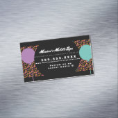 キッズスパバスパーティーレンタルアニマルプリント マグネット名刺 (インサイチュ)