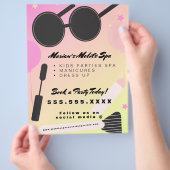 キッズスパバスパーティーレンタルグラデーション チラシ (手)