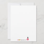 キッズスパパーティの招待状と化粧品 招待状 (裏面)