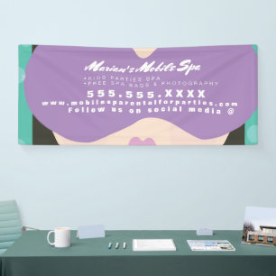 キッズスパビジネスパーティーレンタルモバイルバス 横断幕