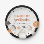 キッズスプクトカキュラーハロウィーン誕生日パーティー紙P ペーパープレート (正面)