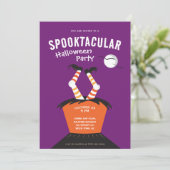 キッズスポオクタキュラーハロウィーン招待状 招待状 (スタンド正面)