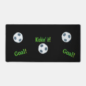 キッズスポーツサッカーおもしろい デスクマット (正面)