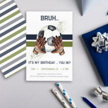 キッズスポーツサッカー招待状少年