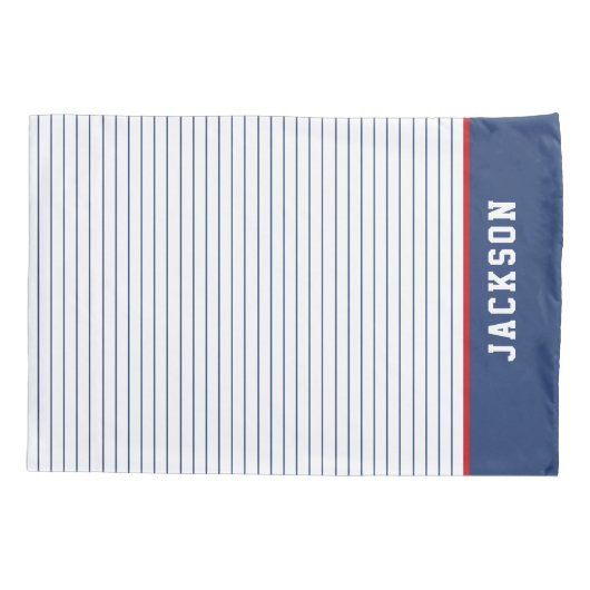 キッズスポーツストライプ標準枕ケース 枕カバー (裏面)