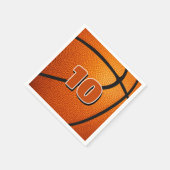 キッズスポーツバースデーパーティースバスケットボール スタンダードカクテルナプキン (角)