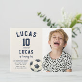 キッズスポーツパーティー招待状と写真 招待状 (スタンド正面)