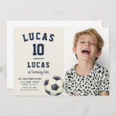 キッズスポーツパーティー招待状と写真 招待状 (正面/裏面)