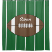 キッズスポーツボーイズフットボールバスルームのシャワーカーテン シャワーカーテン (正面)