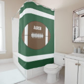 キッズスポーツボーイズフットボールバスルームのシャワーカーテン シャワーカーテン (インサイチュ)