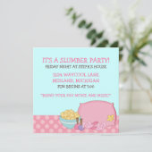 キッズスランバーパーティの招待状 招待状 (スタンド正面)