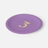 キッズスリーパープルイエロー ペーパープレート (アングル)
