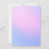 キッズスリープバーバースデーパーティーの招待 招待状 (裏面)