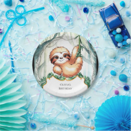 キッズスロお洒落ス誕生日 ペーパープレート