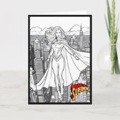 キッズスーパーヒーローのお母さんの日色 カード (正面)