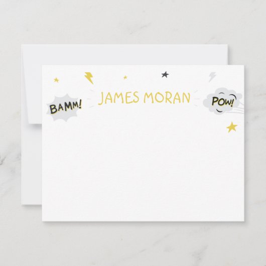 キッズスーパーヒーローノートカード ノートカード (正面)